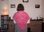 Wildflower shawl - on